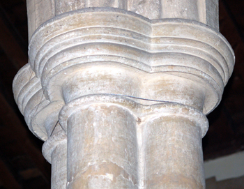 Detail of a capital in the south arcade January 2010